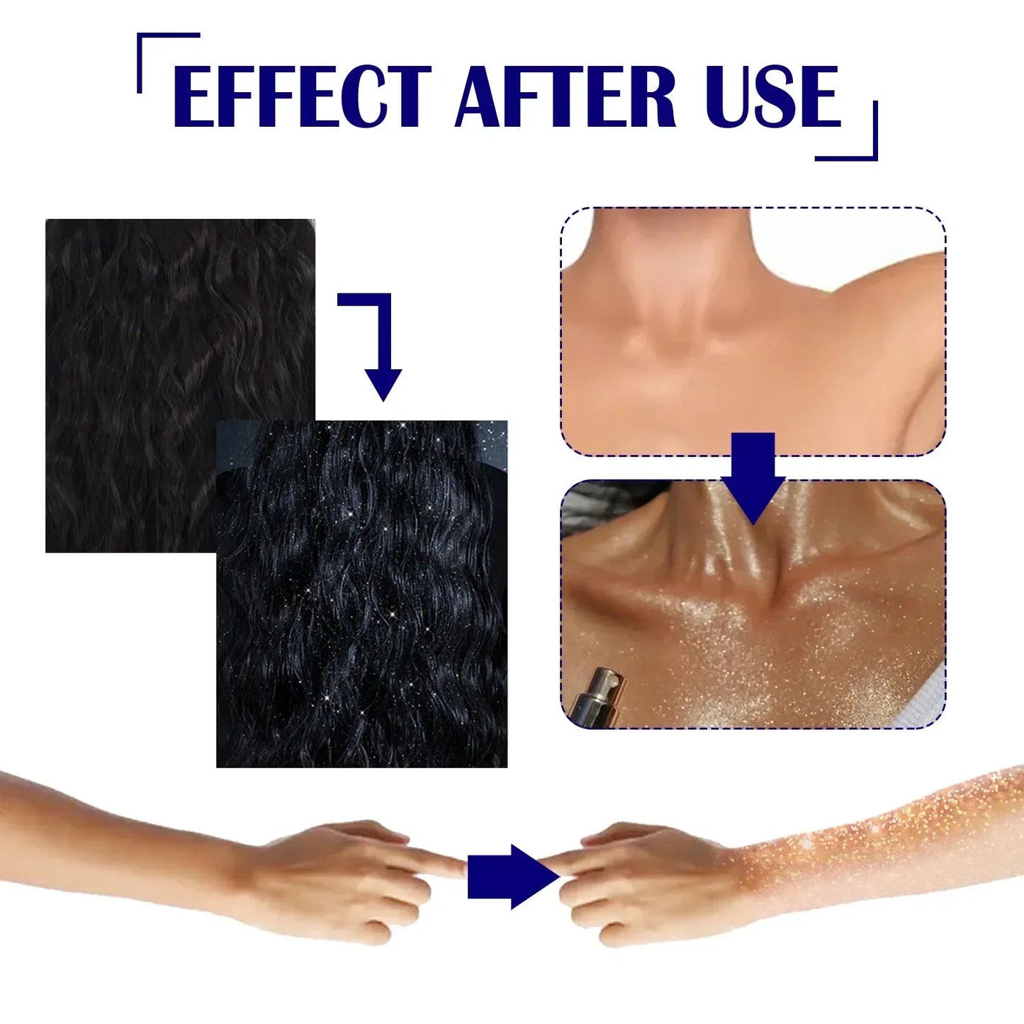 Shiny Body Glitter Spray